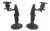 Egyptian Revival Bronze Candlesticks - A Pair For Sale