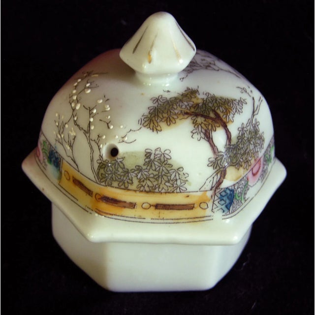 Antique Japanese Kutani Porcelain Tea Set- 8 Pieces For Sale - Image 4 of 7