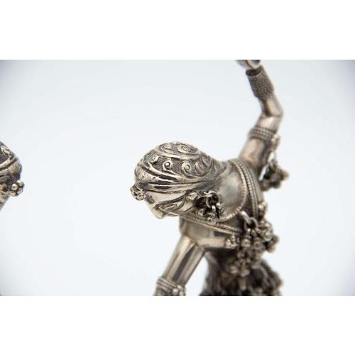 Silver Statuettes of Ballerinas, Set of 2, in Very Good conditions. Designed from 2000 This piece has an attribution mark,...