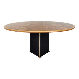 Artona Oval Table in Walnut Root by Tobia & Afra Scarpa for Maxalto / B&B Italia, 1970s For Sale