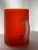 Set of 5 Vintage Orange Satin Glass Carlo Moretti Mugs For Sale - Image 11 of 13