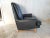 Heritage Classic 1950s Heritage Black Lounge Chair Faux Leather Mahogany For Sale - Image 4 of 15