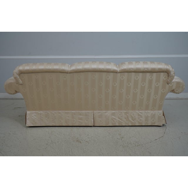 Baker Silk Upholstery Down Seat Sofa For Sale - Image 16 of 18