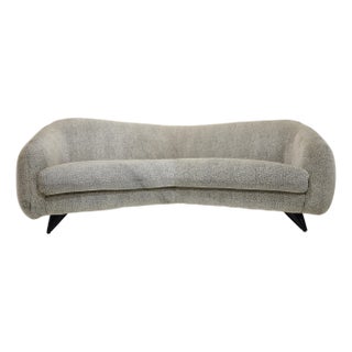 Vladimir Kagan Wide Angle Tangent Sofa, Model 506 For Sale