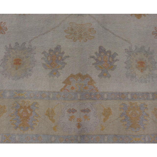 Turkish Oushak Rug in Neutrals by Keivan Woven Arts 10'6 X 14' For Sale - Image 11 of 15