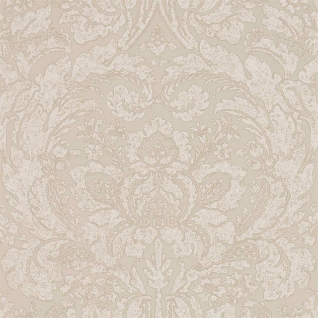 Sanderson Courtney Wallpaper in Stone - a Sample For Sale