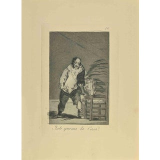 Francisco Goya, Quema La Casa 6th Edition, 1881, Etching For Sale