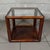 1960s Vintage Italian Square Coffee Table in Wood and Glass, Double Top, 1960s For Sale - Image 5 of 9