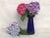 Cobalt Blue Glass Hyacinth Vase For Sale - Image 11 of 11