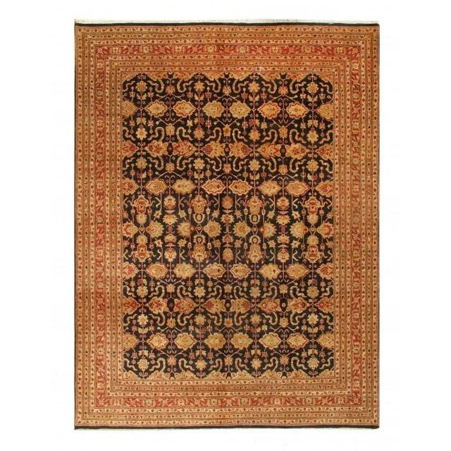 2020s Black Persian Sultanabad Design Rug For Sale - Image 4 of 4