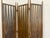 Vintage Walnut Three Panel Geometric Room Divider. For Sale - Image 9 of 18