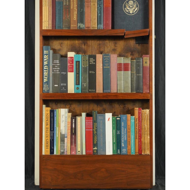 Mid 20th Century Reclaimed Wood Bookcase Hidden Door 29.625 X 78.875 In. For Sale - Image 5 of 12