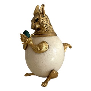 Anthony Redmile Squirrel Ostrich Malachite Box For Sale