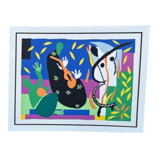 Tristesse Du Roi by Henri Matisse Large Mid Century Serigraph Print 38x51 For Sale