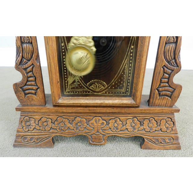 New Haven Antique Lion Carved Oak Gingerbread Kitchen Clock Chairish