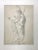 19th Century Neoclassical graphite drawing of a Greco Roman Soldier from a portfolio of drawings dated 1885. Second...