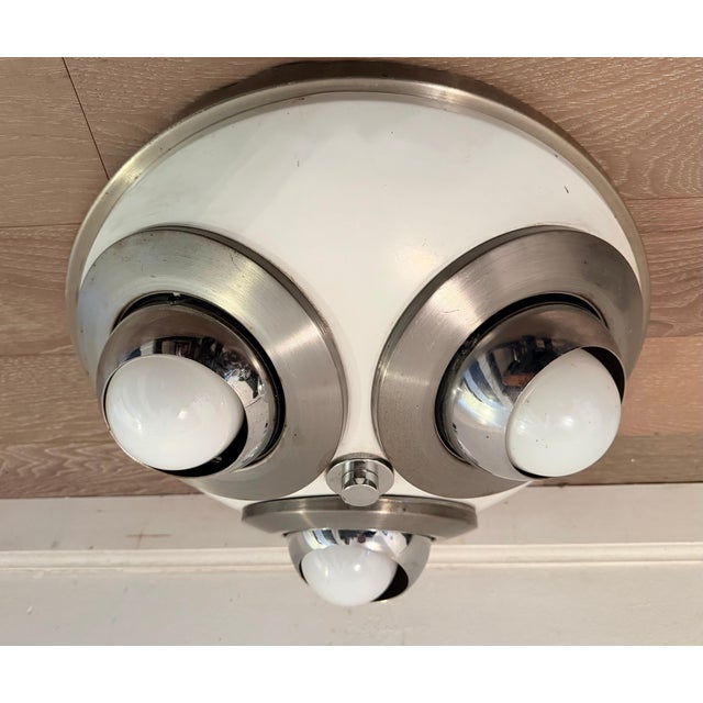 1950s Mid Century Modern Arredoluce Directional 3 light Flush Lamp For Sale - Image 9 of 18