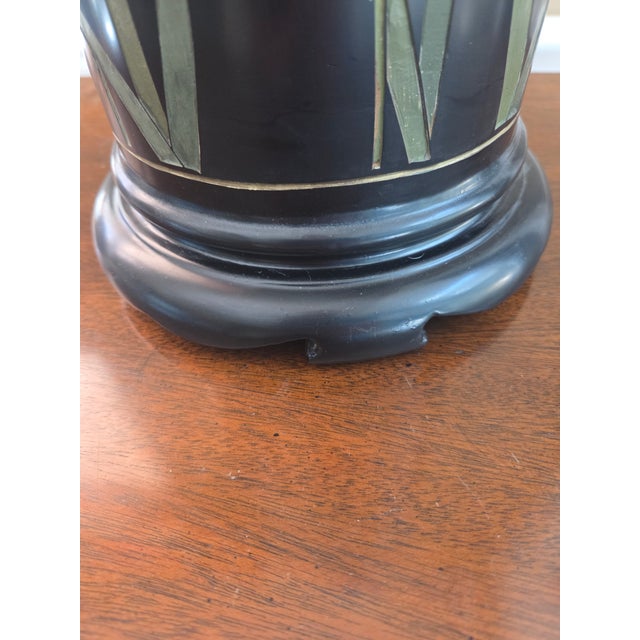 Vintage Black Pedestal Stand Plinth For Sale In Indianapolis - Image 6 of 7