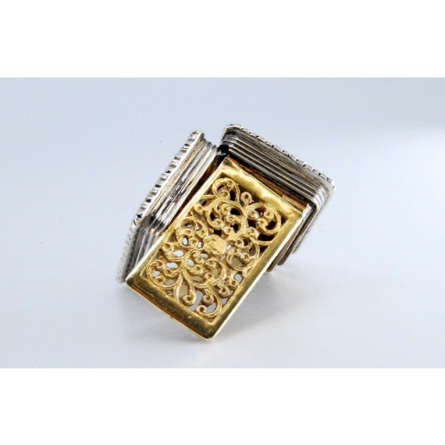 Silver and Gold Vinaigrette Box For Sale - Image 6 of 10