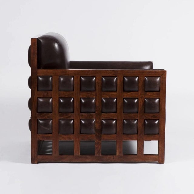 Original armchair from the now defunct Hotel Praha, designed in the 1980s by Zbyněk Hřivnáč. The hotel provided luxury...