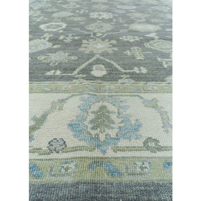 Turkish Oushak Rug 9'2" x 12'3" #19208 For Sale In Houston - Image 6 of 8