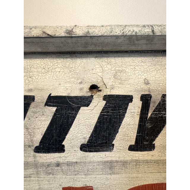 Antique Positively No Dumping Per Order Board of Health Wood Sign 20"x26" For Sale - Image 12 of 15