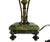 Metal Antique Italian Renaissance Style Solid Onyx and Brass Table Lamp With Winged Angels For Sale - Image 7 of 13