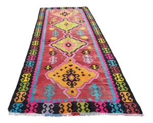 Vintage Turkish Caucasian Kilim Rug