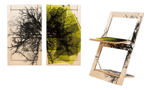Fläpps Folding Chair – Tree/Tree Yellow from Ambivalenz