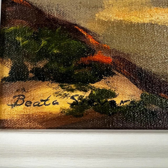 Expressionism 1970s Landscape Tree Art by Beata Stevens California Impressionism For Sale - Image 3 of 9