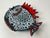 Striking fat lava serving dish. Ceramic. Marked. Vallauris. Width: 27cm. Height: 23cm. Depth: 4.5cm. Weight: 800g. This...