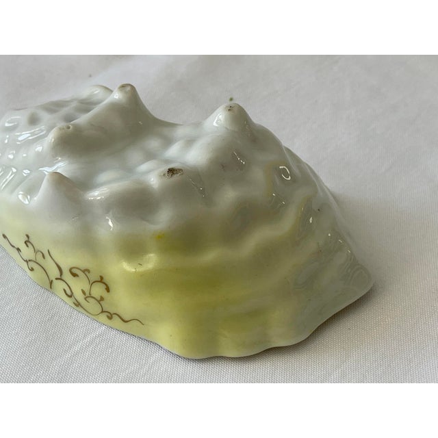 Ceramic Antique Circa 1890 Hand Painted Porcelain Oyster Shooter Unmarked Japan For Sale - Image 7 of 11
