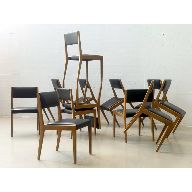 Vintage Upholstered Chairs in Beech Wood, 1960s For Sale - Image 10 of 10