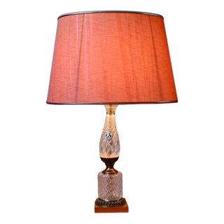French Regency Hollywood Lamp in Albret Crystal, 1970s For Sale