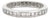 Vintage Platinum & 1.05 Ct. Diamond Eternity Band Ring For Sale