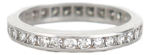 Vintage Platinum & 1.05 Ct. Diamond Eternity Band Ring
