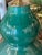 Vintage Pair Gourd Green Crackle Glaze Porcelain Table Lamps Newly Wired Brass For Sale - Image 9 of 12