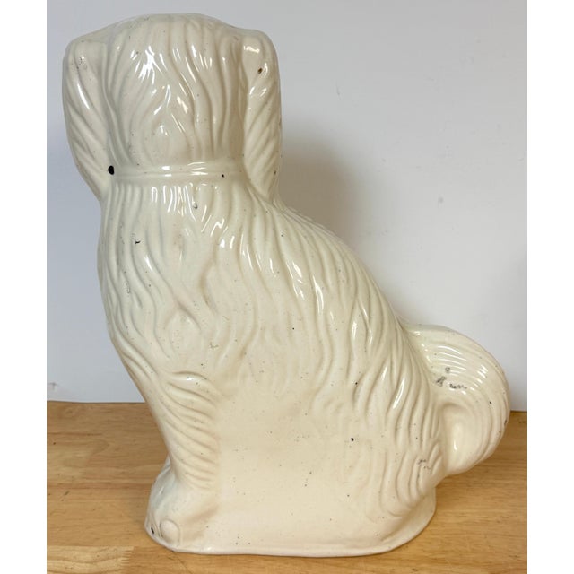 Large 19th C. English Staffordshire Pottery Spaniels, Great Scale & Expressions For Sale - Image 18 of 18