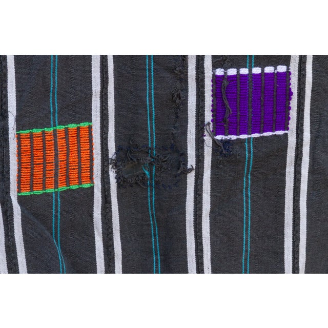 African Midnight Vintage Malian Mud Cloth For Sale - Image 3 of 9