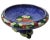 A lustrous relic of the 1920s, this pedestal dish carries the splendor of English craftsmanship. The deep cobalt ground is...