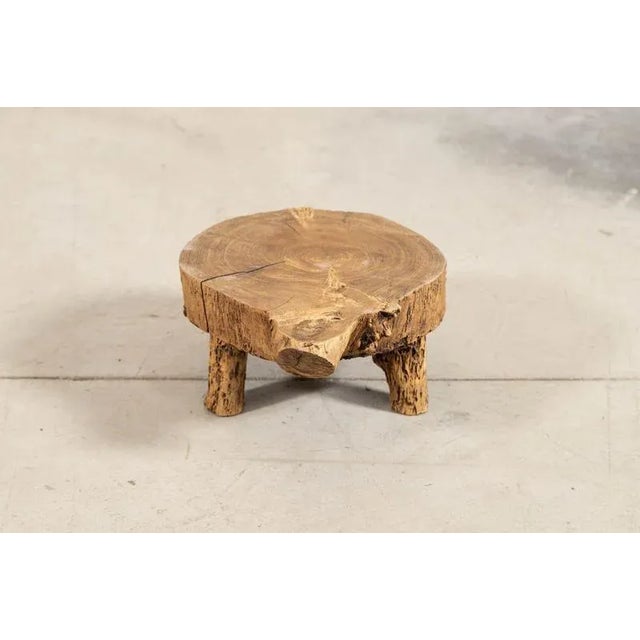 French Elm Side Table, 1900 For Sale - Image 10 of 11