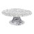 Crow Canyon Home Splatterware, Cake Stand in Grey & White For Sale