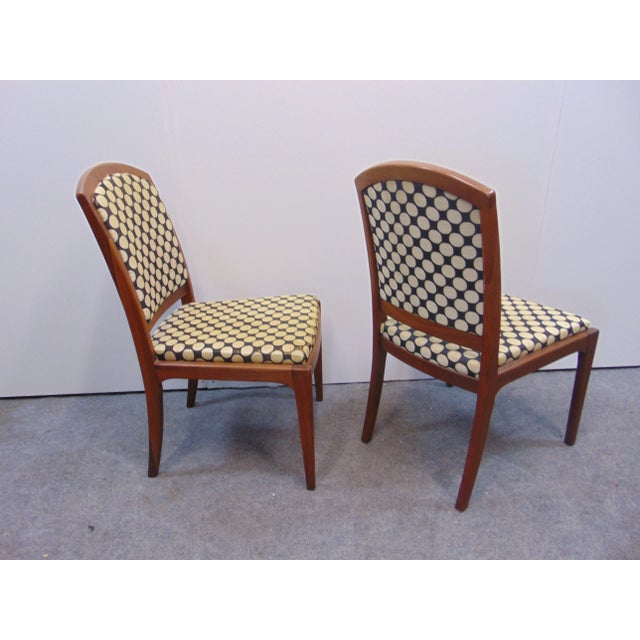 Mid-Century Modern Brown Saltman Mid Century Walnut Chairs - a Pair For Sale - Image 3 of 6
