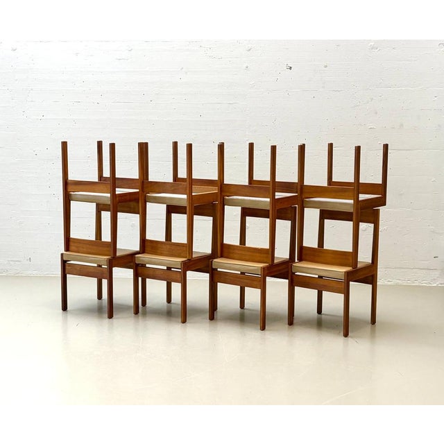 Scandinavian Dining Chair in Walnut and Leather, 1960s For Sale - Image 9 of 18