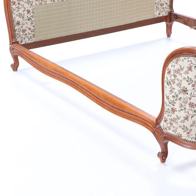 French Louis XV Style Upholstered Bed With Curved Footboard C 1930 ...