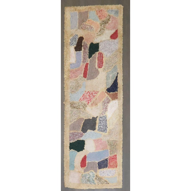 A rare midcentury modern style American hooked runner Details rug no. j4054 size 2' 8" x 7' 10" (81 x 239 cm)