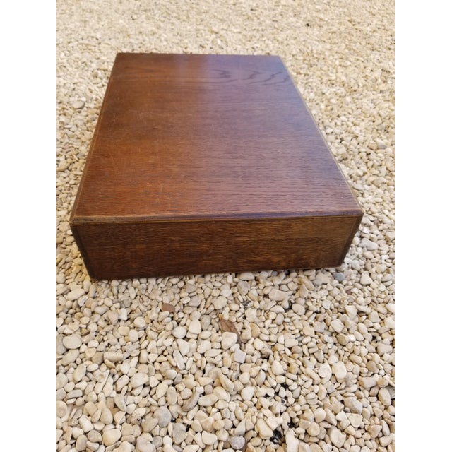 1940s Gentleman's Dressing Box With Mirror For Sale - Image 5 of 12