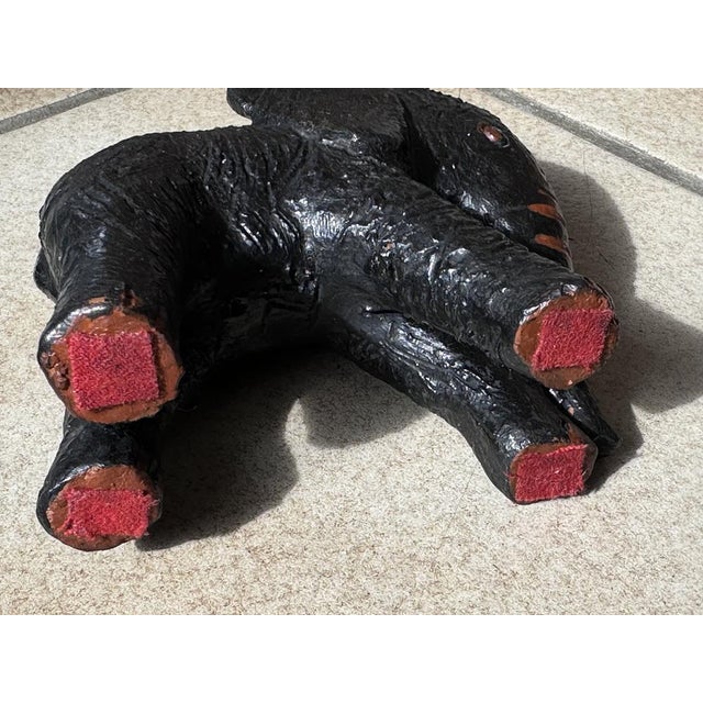 Sculpture Materials Antique Elephant Figurine in Clay, Germany, 1920s For Sale - Image 7 of 17