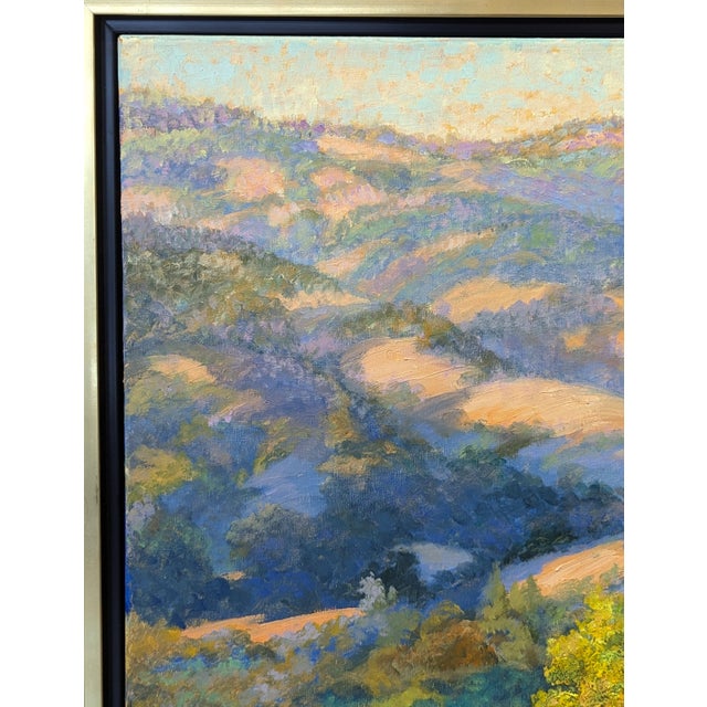2020s Nancy Paris Pruden "Sonoma Sunset" Contemporary Naturalistic Mountain Landscape Nature Painting, 2020s For Sale - Image 5 of 11