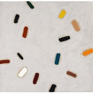 "Hidden Arrangements #3" Contemporary Abstract Mixed-Media Painting by Len Klikunas For Sale